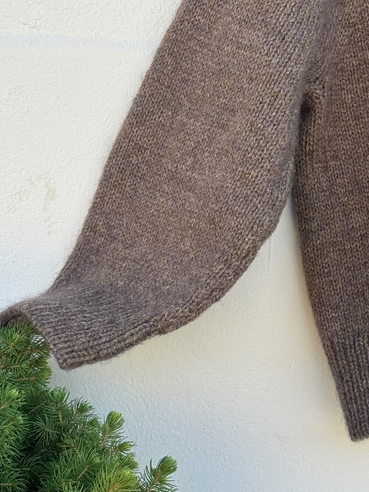 Champagne Cardigan garnkit [Isager Jensen/Isager Silk mohair]