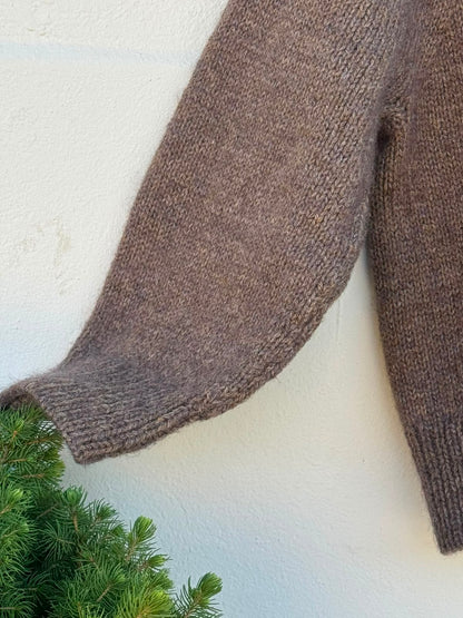 Champagne Cardigan garnkit [Isager Jensen/Isager Silk mohair]