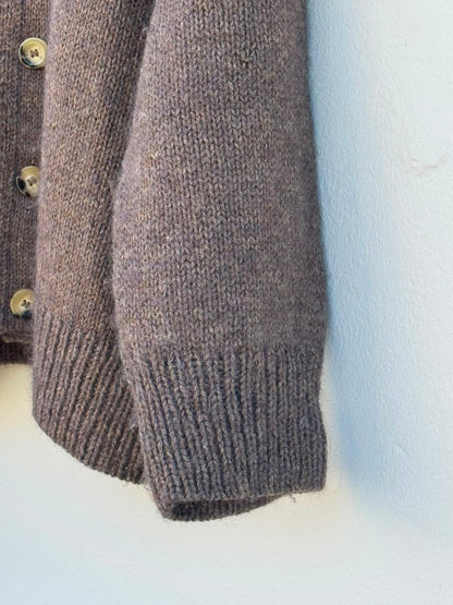 Champagne Cardigan garnkit [Isager Jensen/Isager Silk mohair]