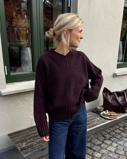 Hannah Sweater V-neck garnkit [Atlas]