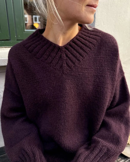 Hannah Sweater V-neck garnkit [Atlas]