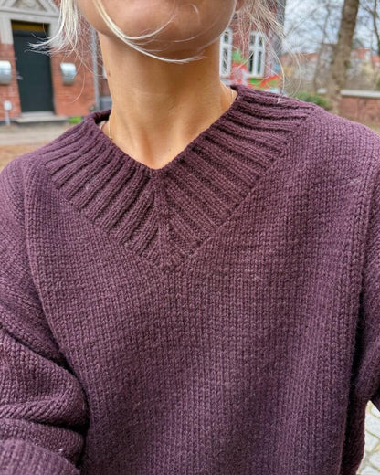 Hannah Sweater V-neck garnkit [Atlas]