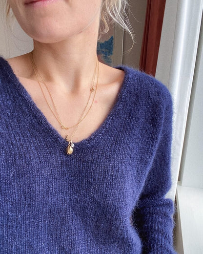 Kumulus Bluse V-neck garnkit [Isager Silk mohair]
