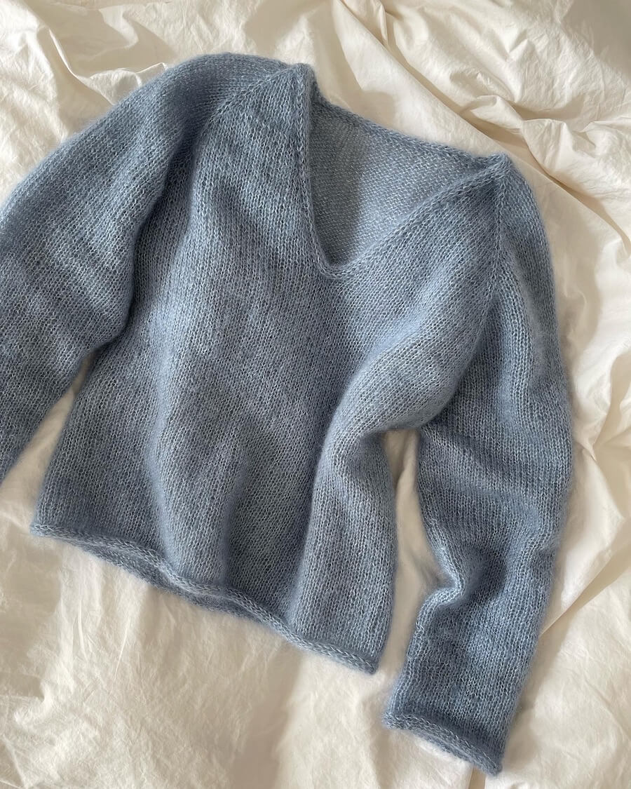 Kumulus Bluse V-neck garnkit [Isager Silk mohair]