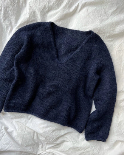 Kumulus Bluse V-neck garnkit [Isager Silk mohair]