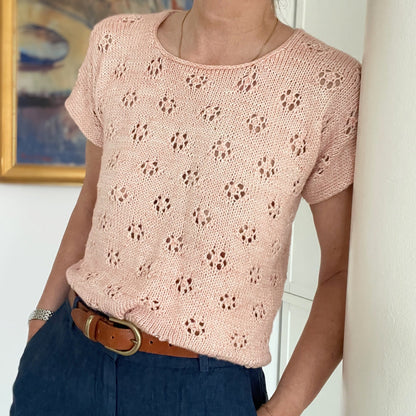Smørblomst t-shirt garnpakke - vælg farve [Petunia]