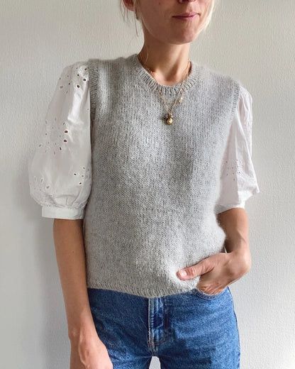 Stockholm Slipover garnkit [Isager Tvinni/Isager Silk mohair]