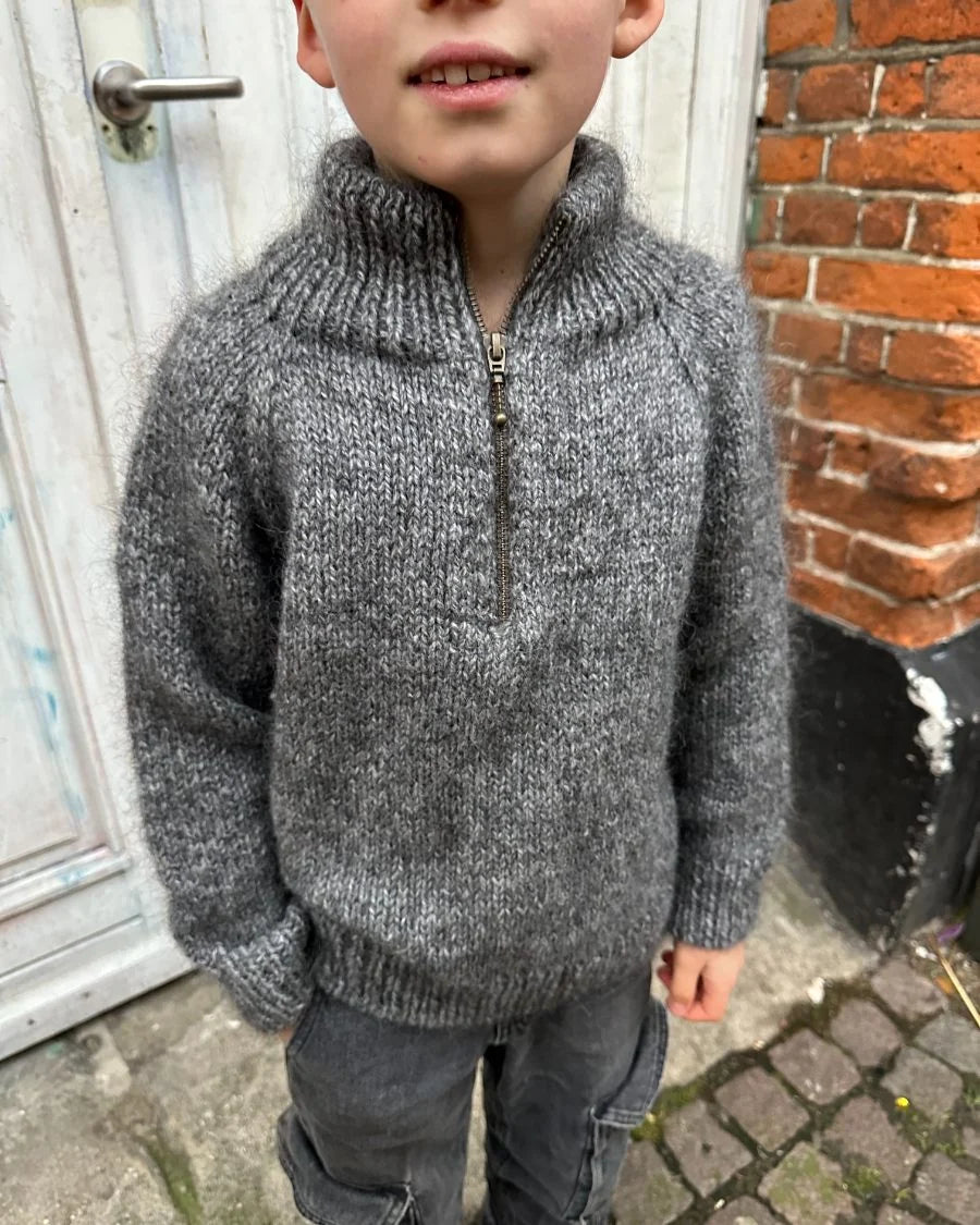 Zipper Sweater Junior garnkit [Peruvian/Tilia]