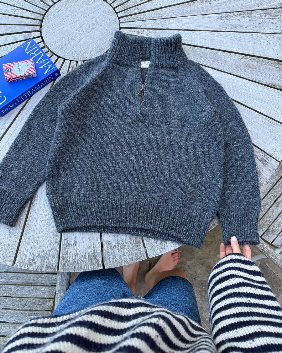 Zipper Sweater Junior garnkit [Peruvian/Tilia]