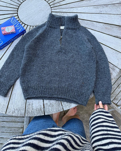 Zipper Sweater Junior garnkit [Peruvian/Tilia]